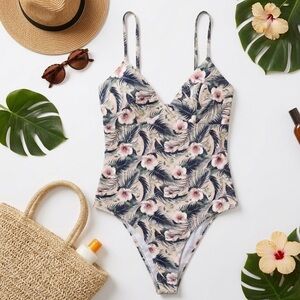 YOUNG & RECKLESS . Hibiscus Floral One-Piece Swimsuit
